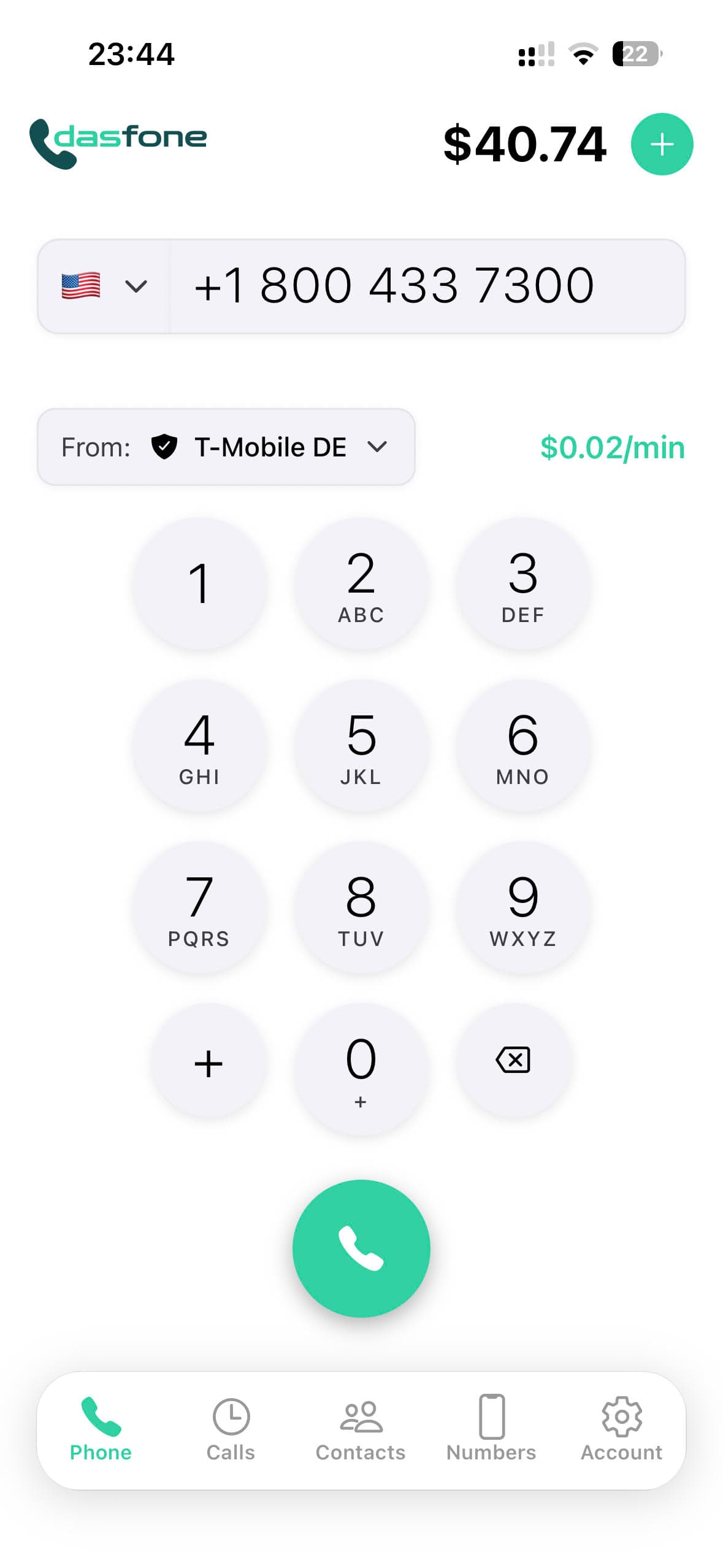 dasfone mobile app