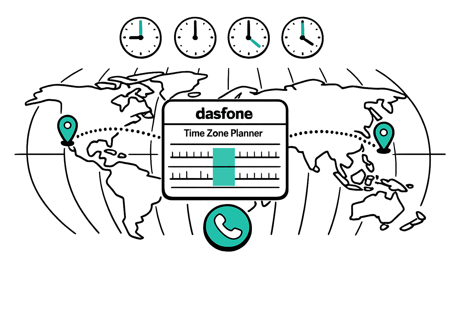 Time Zone Planner for Calls